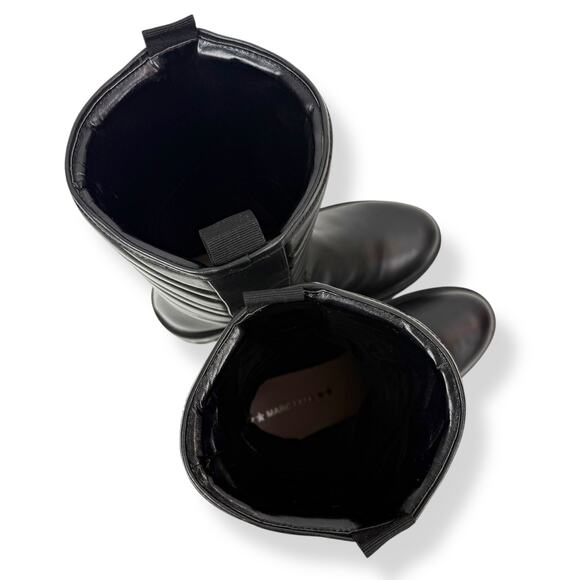 New Italian MARC ELLIS black leather motorcycle platform combat boots - Picture 10 of 16